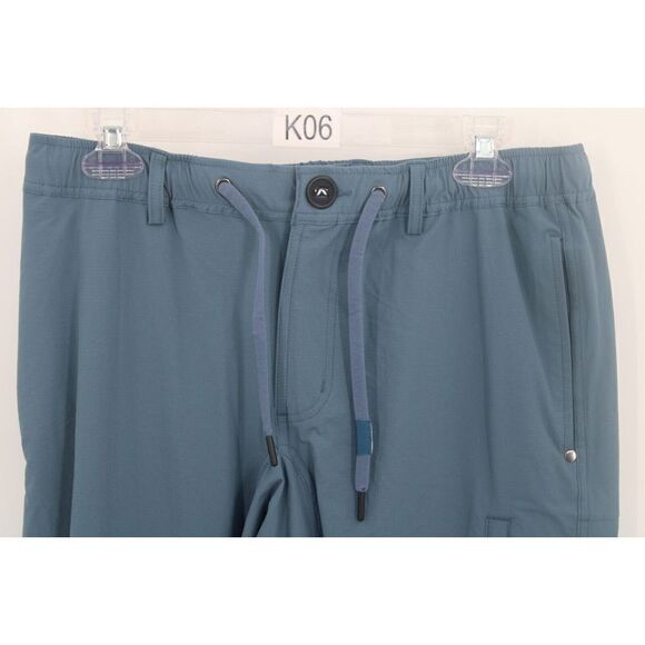 SKY MANUFACTURING BLUE NYLON STRETCH HIKING JOGGING PANTS SIZE M NWT SAMPLE - Picture 2 of 9